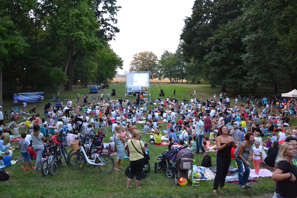 kino letnie w parku przy zamku dzikowskim1